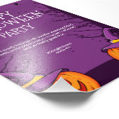 編集可能ハロウィーン招待状、ハローウィンパーティ フォトプリント            (角)