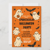 編集可能ハロウィーン誕生日招待状、ハロウィーン 招待状 (正面)