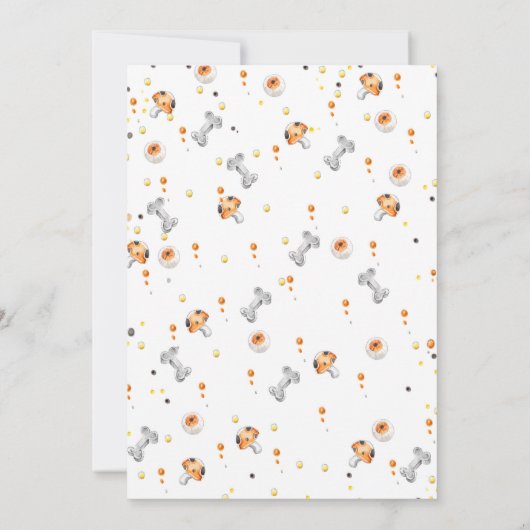 編集可能ハロウィーン誕生日招待状 招待状 (裏面)