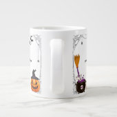 編集可能ハロウィーン ジャンボコーヒーマグカップ (裏面)