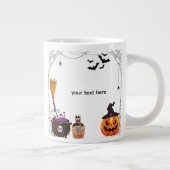 編集可能ハロウィーン ジャンボコーヒーマグカップ (右)
