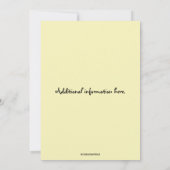 編集可能ハートとクラウドベビーシャワー 招待状 (裏面)