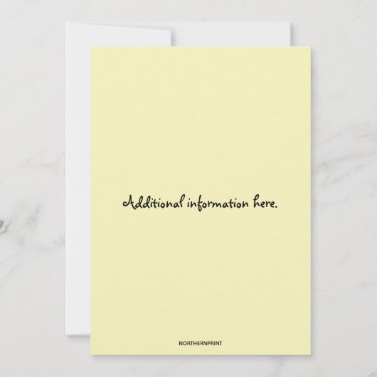 編集可能ハートとクラウドベビーシャワー 招待状 (裏面)