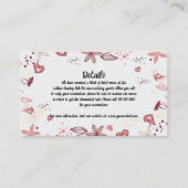 編集可能ハートと花の詳細結婚 エンクロージャーカード (正面)