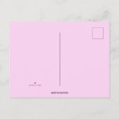 編集可能ハートツリーの採用お祝い インビテーションポストカード (裏面)