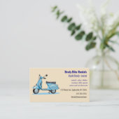 編集可能バイクレンタル 名刺 (スタンド正面)