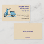 編集可能バイクレンタル 名刺 (正面/裏面)