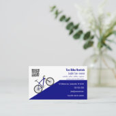 編集可能バイクレンタル 名刺 (スタンド正面)