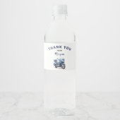 編集可能バイク誕生日ウォーターボトルラベル ペットボトルラベル (正面)