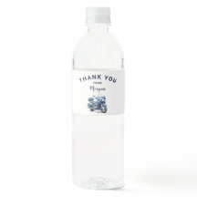 編集可能バイク誕生日ウォーターボトルラベル