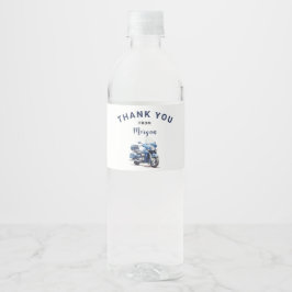 編集可能バイク誕生日ウォーターボトルラベル ペットボトルラベル