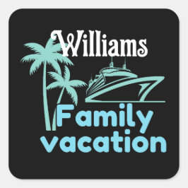 編集可能バケーションクルーズ スクエアシール