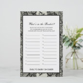 編集可能バスケットの赤ちゃんシャワーゲームの内容 (スタンド正面)