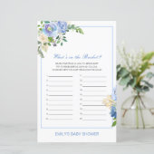 編集可能バスケットの赤ちゃんシャワーゲームの内容 (スタンド正面)