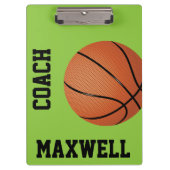 編集可能バスケットボールコーチのクリップボード クリップボード (正面)