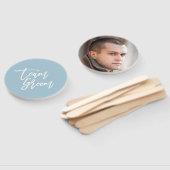 編集可能バックグラウンドホワイトブラシスクリプトチームグルーミング ハンドファン (組立なし)