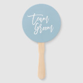 編集可能バックグラウンドホワイトブラシスクリプトチームグルーミング ハンドファン (正面)