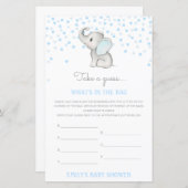 編集可能バッグベビーシャワーゲーム (正面/裏面)