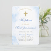 編集可能バプテスマ少年 招待状 (スタンド正面)