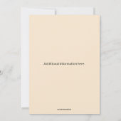 編集可能バラガーデン 招待状 (裏面)