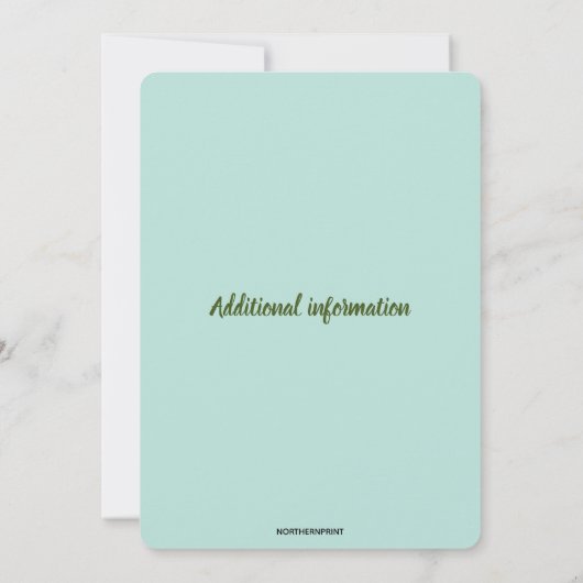 編集可能バラブックスティーカップ誕生日 招待状 (裏面)