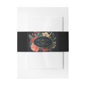 編集可能バラ石鹸 招待状ベリーバンド (正面例)