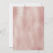 編集可能バラ金ゴールドスウィート16テンプレート 招待状 (裏面)