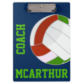 編集可能バレーボールコーチクリップボード クリップボード (正面)