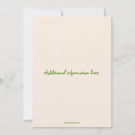 編集可能バードハウスハウスウォーミング招待状 招待状 (裏面)