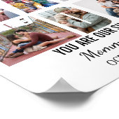 編集可能パパフォトコラージュパパ用スペシャルギフト ポスター (角)