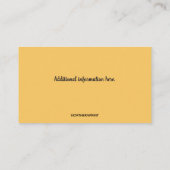 編集可能パブバーテンダー 名刺 (裏面)