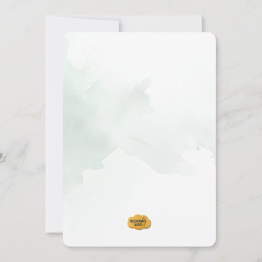 編集可能パンダファースト誕生日招待状 招待状 (裏面)