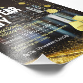 編集可能パーソナライズされたな新年パーティー フォトプリント            (角)