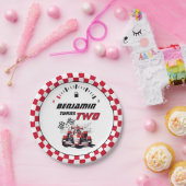 編集可能パーソナライズされたな2高速誕生日パーティー ペーパープレート (パーティー)