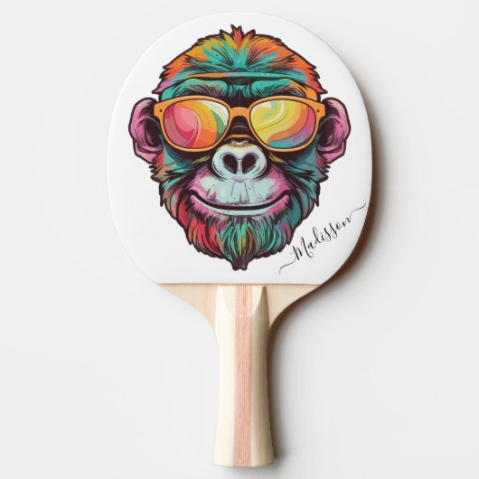 編集可能パーソナライズされた 卓球ラケット (裏面)