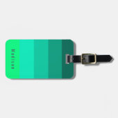 編集可能パーソナル🍋ブライトグリーン春ハウス ラゲッジタグ (正面横)