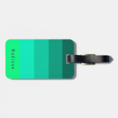 編集可能パーソナル🍋ブライトグリーン春ハウス ラゲッジタグ (裏面横)