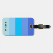 編集可能パーソナル☀️🍋ブライトブルー春ハウス ラゲッジタグ (裏面横)