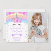 編集可能パーティーカード 招待状 (正面)