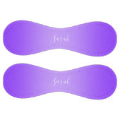 編集可能パープルバイオレットグラデーションおよびホワイト文字スクリプト ソフトボール (パネル)