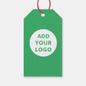 編集可能ビジネスロゴハッピーホリデーズクリスマス ギフトタグ (裏面)