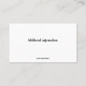 編集可能ビデオグラファー名刺 名刺 (裏面)