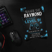 編集可能ビデオゲーム誕生日招待状 招待状