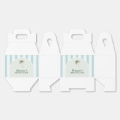 編集可能ビーチクラブカバナ誕生日 フェイバーボックス (見開き)