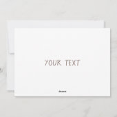 編集可能ビーチシーンカスタムグリーティングデザイン シーズンカード (裏面)