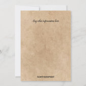 編集可能ピグロースト招待状カード 招待状 (裏面)