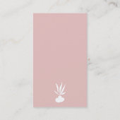 編集可能ピンクスピリチュアルヨガインストラクターボホポーズ 名刺 (裏面)