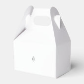 編集可能ピンクトラクター誕生日ゲーブルボックス フェイバーボックス (裏面サイド)