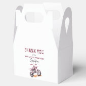 編集可能ピンクモーターバイクダートバイク誕生日 フェイバーボックス (オープン)