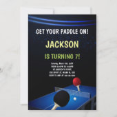 編集可能ピンポンパーティー子供へ招待状または十代 招待状 (正面)